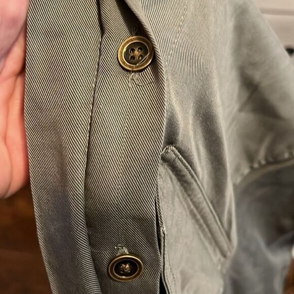 Marine Layer Frida Utility Green Tencel Distressed Jumpsuit Boho Contemporary - Picture 14 of 16